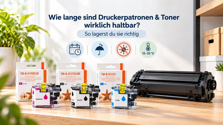 Druckerpatronen und Tonerkartusche mit Hinweisen zur richtigen Lagerung und Haltbarkeit