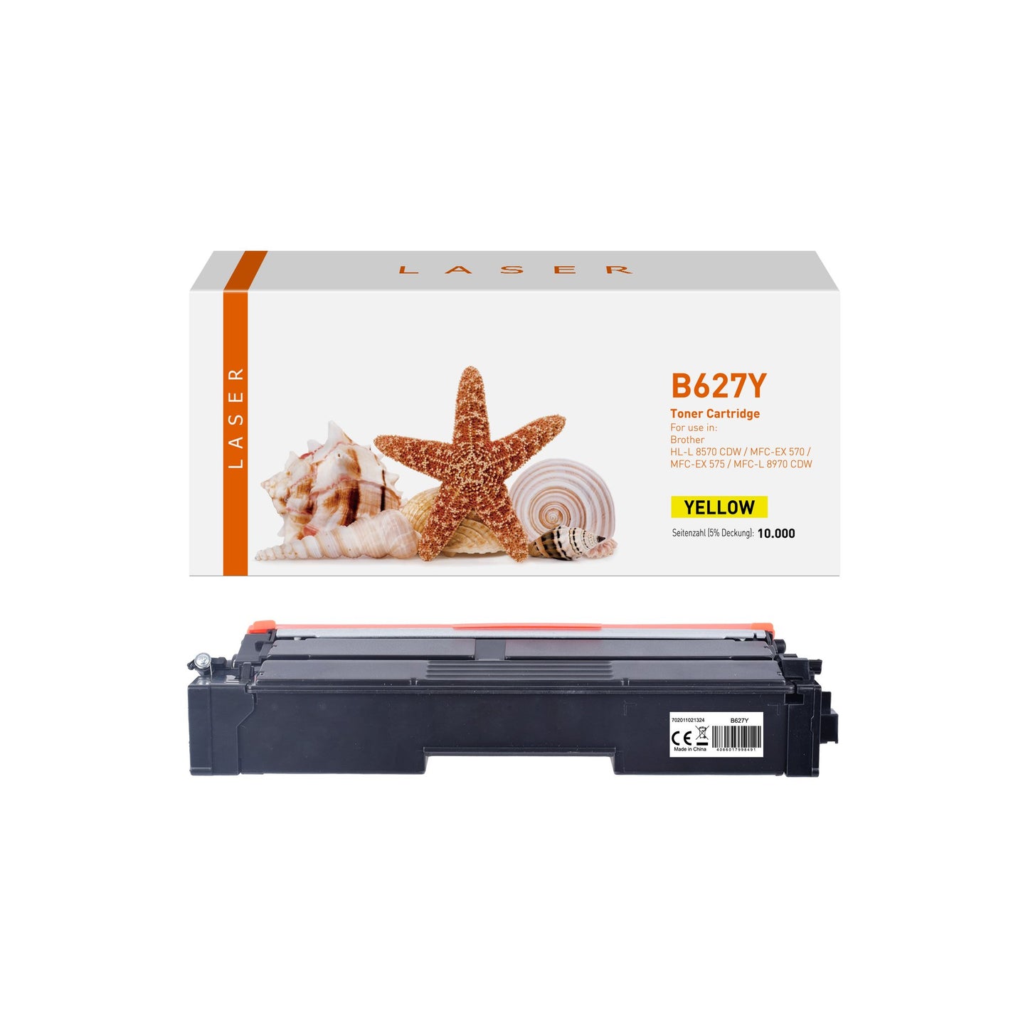 Kompatible Brother TN-627Y Toner Gelb