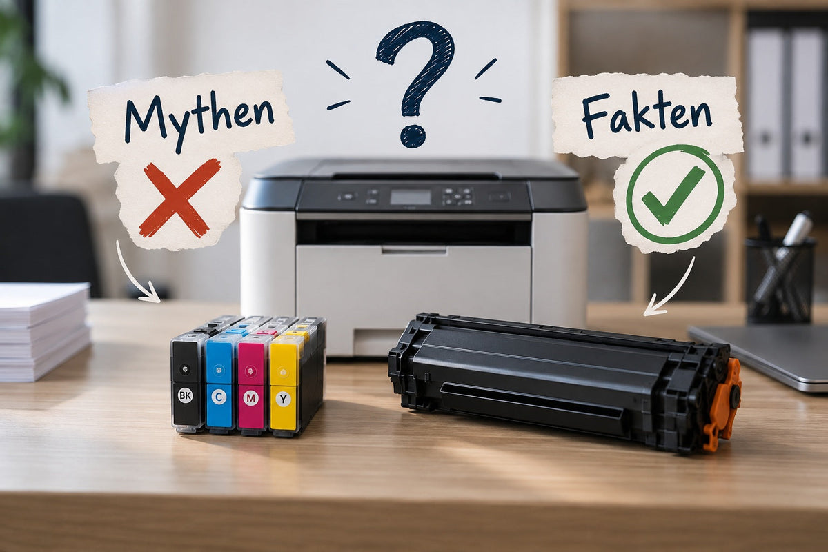Kompatible Druckerpatronen und Toner im Faktencheck – Mythen und Fakten rund um Druckerzubehör