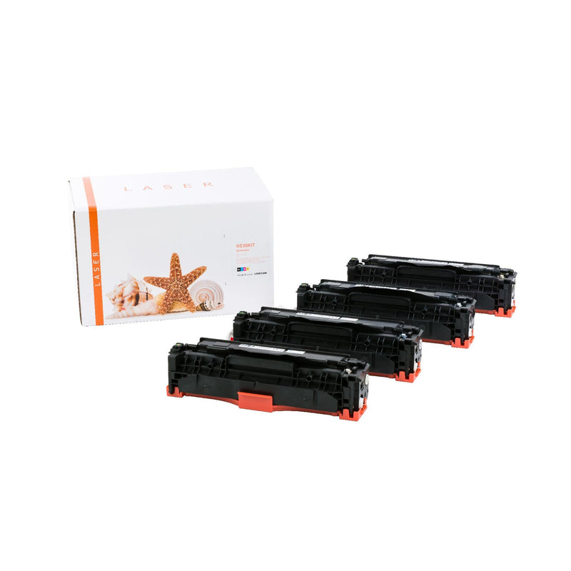 Kompatible HP CC532A Toner Multipack 4er-Set