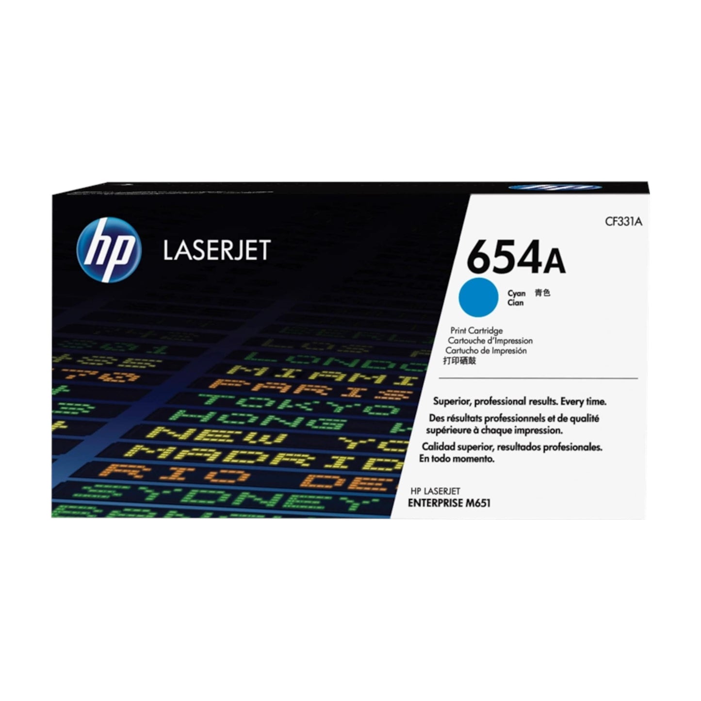 Original HP 654A / CF331A Toner Cyan