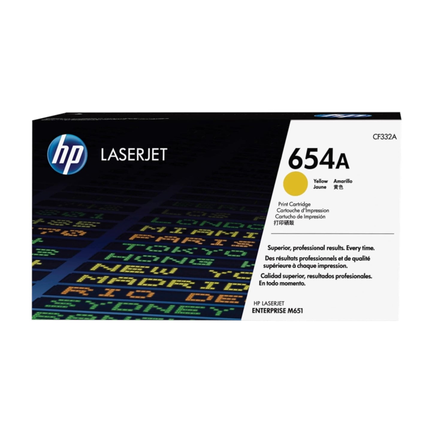 Original HP 654A / CF332A Toner Gelb